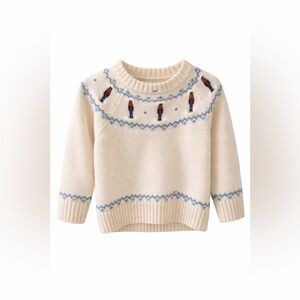 Cozy Sweater with Nutcracker Design